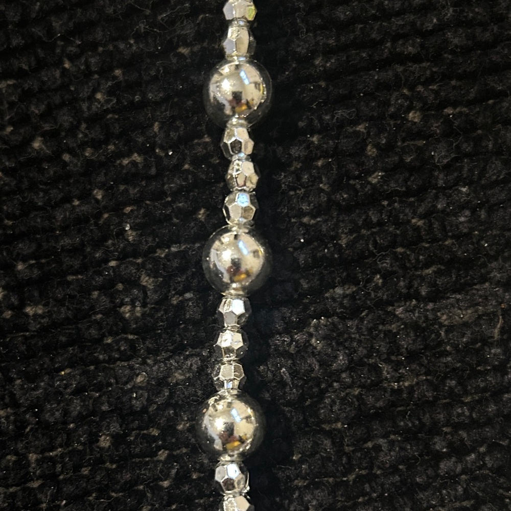 Source Unknown Silver Multicolor Beaded Clutch - image 7